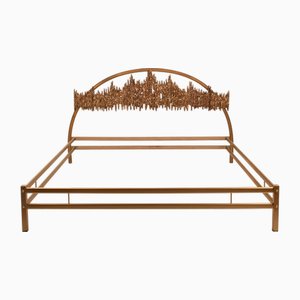 Letto Aurora della serie Ultrabronzo99 di Luciano Frigerio per Frigerio di Desio, anni '70