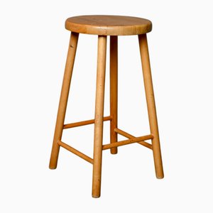 Alpine Style Chalet Stool in Wood