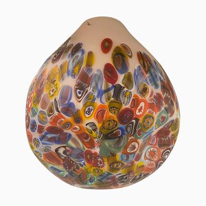 Weißer Murano Style mit Murrise Multicolor Hängelampe von Simoeng