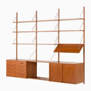 Mid-Century PS System Wall Unit in Teak by Preben Sorensen for Randers Møbelfabrik, Denmark, 1960s