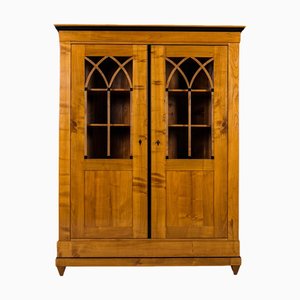Biedermeier Vitrine in Kirschbaum, Deutschland, 19. Jh.