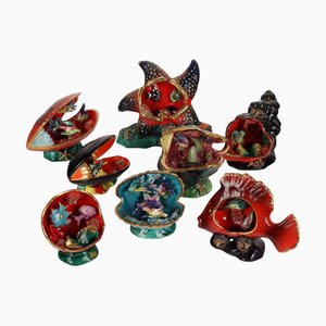 Vallauris Ceramic Sculptures, Set of 8