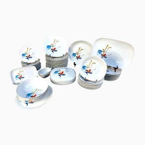 Rimbaud Table Service in Limoges Porcelain by Georges Boyer, Set of 54