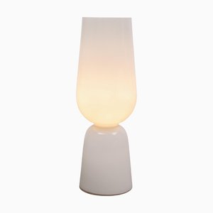 Large Mid-Century Opal Art Glass Floor Lamp attributed to Peill & Putzler, 1960s