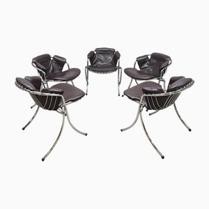 Vintage Italian Lynn Dining Chairs Chairs by Gastone Rinaldi for Rima, 1970s