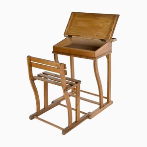Schulschreibtisch aus Holz von Jouets Clerc