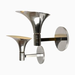 Chrome Wall Lights attributed to Franco Albini & Franca Heig for Sirrah, Italy, 1960s, Set of 2