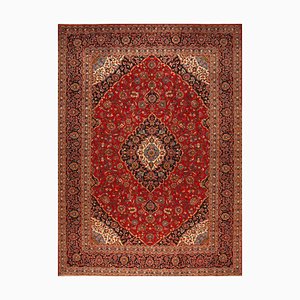 Hand-Knotted Middle Eastern Rug with Plant Dyes