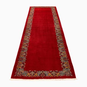 Hand-Knotted Middle Eastern Runner Rug
