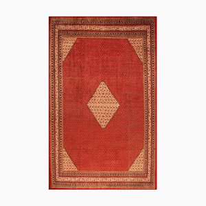 Middle Eastern Hand-Knotted Sarough Farahan Rug with Plant Dyes