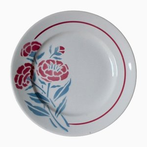 Hélène Plates from Givors, 1940s, Set of 6