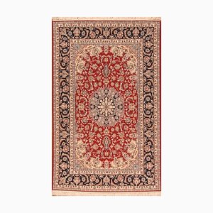 Hand-Knotted Middle Eastern Rug in Wool & Silk