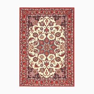 Hand-Knotted Middle Eastern Rug in Wool & Silk