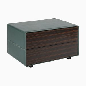 Vintage Pouf in Leather