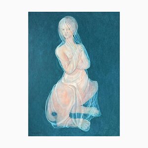 Leonor Fini, Sphinx with Veil, 1970, Lithograph