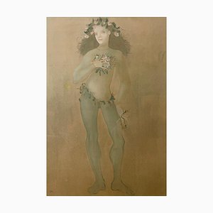 Leonor Fini, Figurative Composition, Original Lithograph on Paper, 1970s