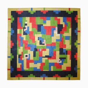 Vintage Rug in Cotton and Wool, 1980