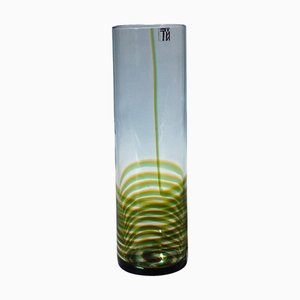 Vaso Bifilo in vetro di Murano attribuito a Toni Zuccheri per Venini, anni '70