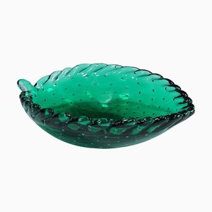 Kleine Leaf Schale von Tyra Lundgren für Venini, 1950er