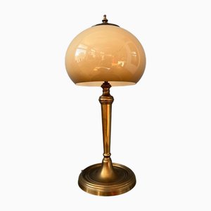 Vintage Mushroom Tischlampe mit Messingfuß