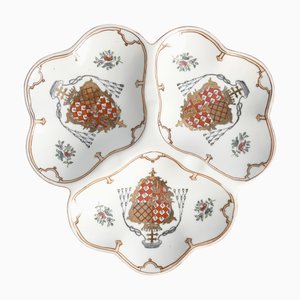 French Porcelain Divided Presentation Dish by House of Toussi Court