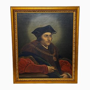 After Hans Holbein, Sir Thomas More Chancellor Duchy of Lancaster, Oil Painting, Framed