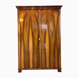 Biedermeier Walnut Veneer Wardrobe