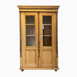 Gründerzeitliche Bauernvitrine aus Holz
