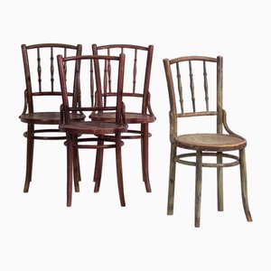 Chaises Colorées de Thonet, 1920s, Set de 4
