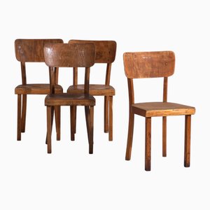 Vintage Chairs from Thonet, 1950s, Set of 4