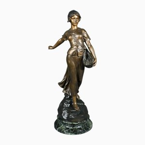 Sower Sculpture in Regula by A. de Ranieri, Mid-20th Century