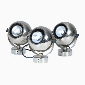 Eyeball Wall Lights, 1970s, Set of 3
