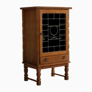 Vintage Bedside or Side Table in Oak attributed to Henning Kjærnulf, 1960s