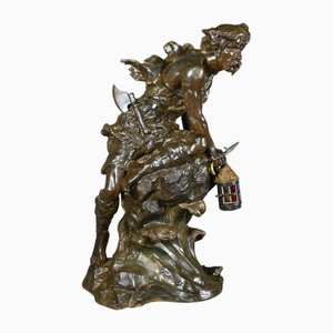 Large Regula Pirate Lamp by A. Foretay, Early 1900s