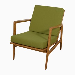 Mid-Century Model 300-139 Armchair in Oak from Swarzędz Factory, 1960s