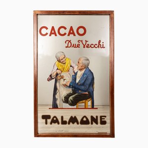 Large Vintage Window Sticker Cocoa Talmone Due Vecchi, 1962