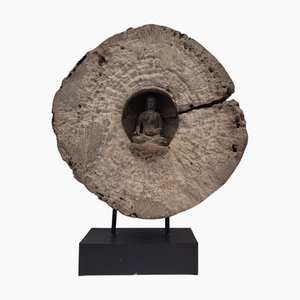 Carving of Buddha in Wood, 19th Century