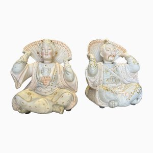 Biskuitporzellan, 19. Jh., Deutschland, Conte Boehm, 1890er, 2er Set