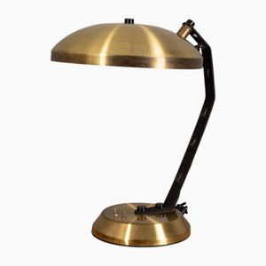 Lampada da tavolo in ottone, Italia, anni '70