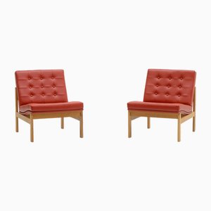 Set of Moduline Chairs by Ole Gjerløv Knudsen and Torben Lind for Cado, Denmark, 1960s