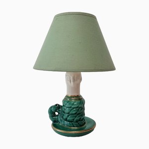 Französische Vintage Keramiklampe, 1950er