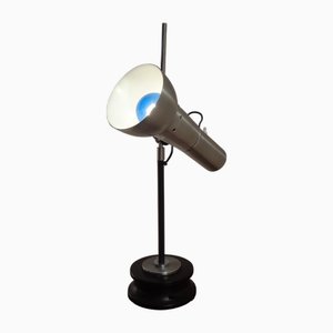 Steel and Wood Table Lamp attributed to Goffredo Reggiani for Reggiani, 1970s