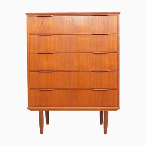 Commode à 5 Tiroirs Vintage en Teck, Danemark
