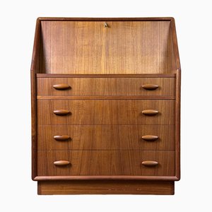 Moderne dänische Sekretär Kommode aus Teak von Dyrlund, Denmark, 1960er