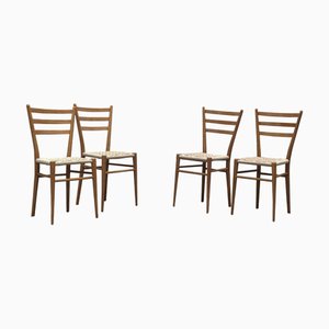 Gobbetta Chiavarina Stühle von Fratelli Levaggi, Italien, 1960er, 4er Set