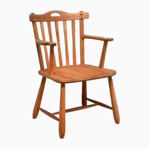 Moderner schwedischer Hytte Armlehnstuhl aus Kiefernholz von Nordiska Kompaniet, 1940er