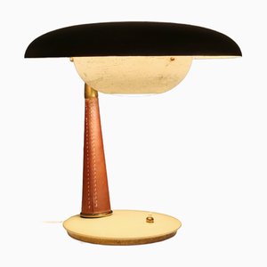 Mid-Century Italian Brass & Metal Table Lamp by Angelo Lelii for Arredoluce, 1950