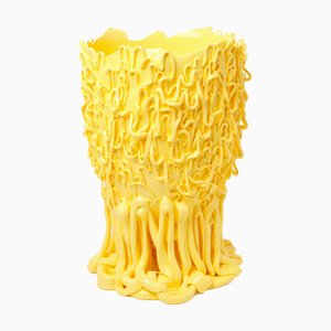 Medusa Vase in Matt Pastel Yellow by Gaetano Pesce for Fish Design