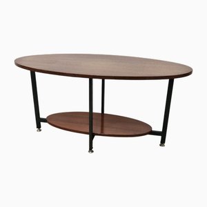 Scandinavian Teak Coffee Table with Adjustable Feet, 1960