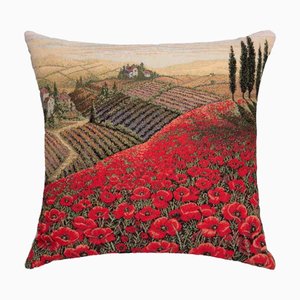 Coussin avec Rembourrage Poppyfields of Tuscany par Hines of Oxford